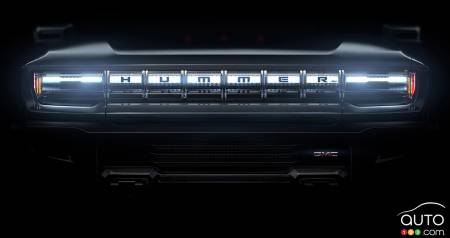 Front grille of new Hummer EV